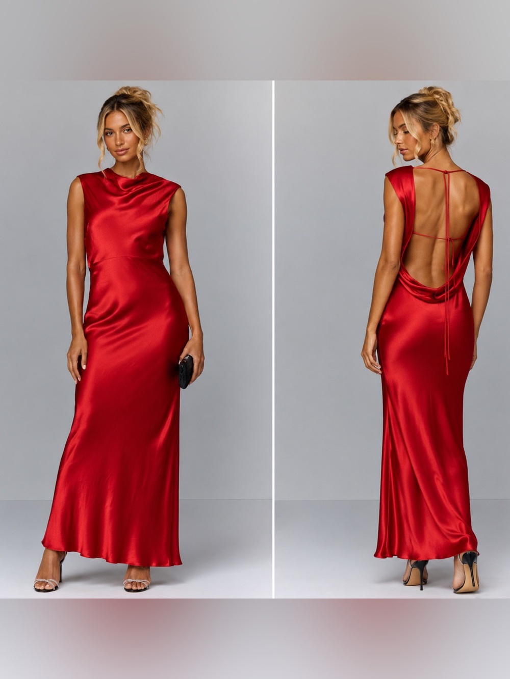 Shona Joy Tatem Cowl Back‎ Maxi Dress 6